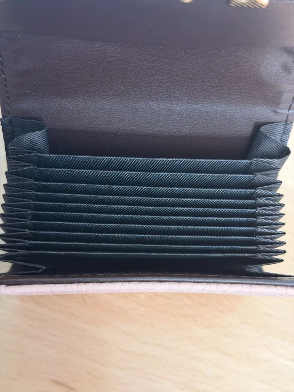 H Constance wallet embossed crocodile Togo GHW PHW vert rose orange accordion - Picture 11 of 12